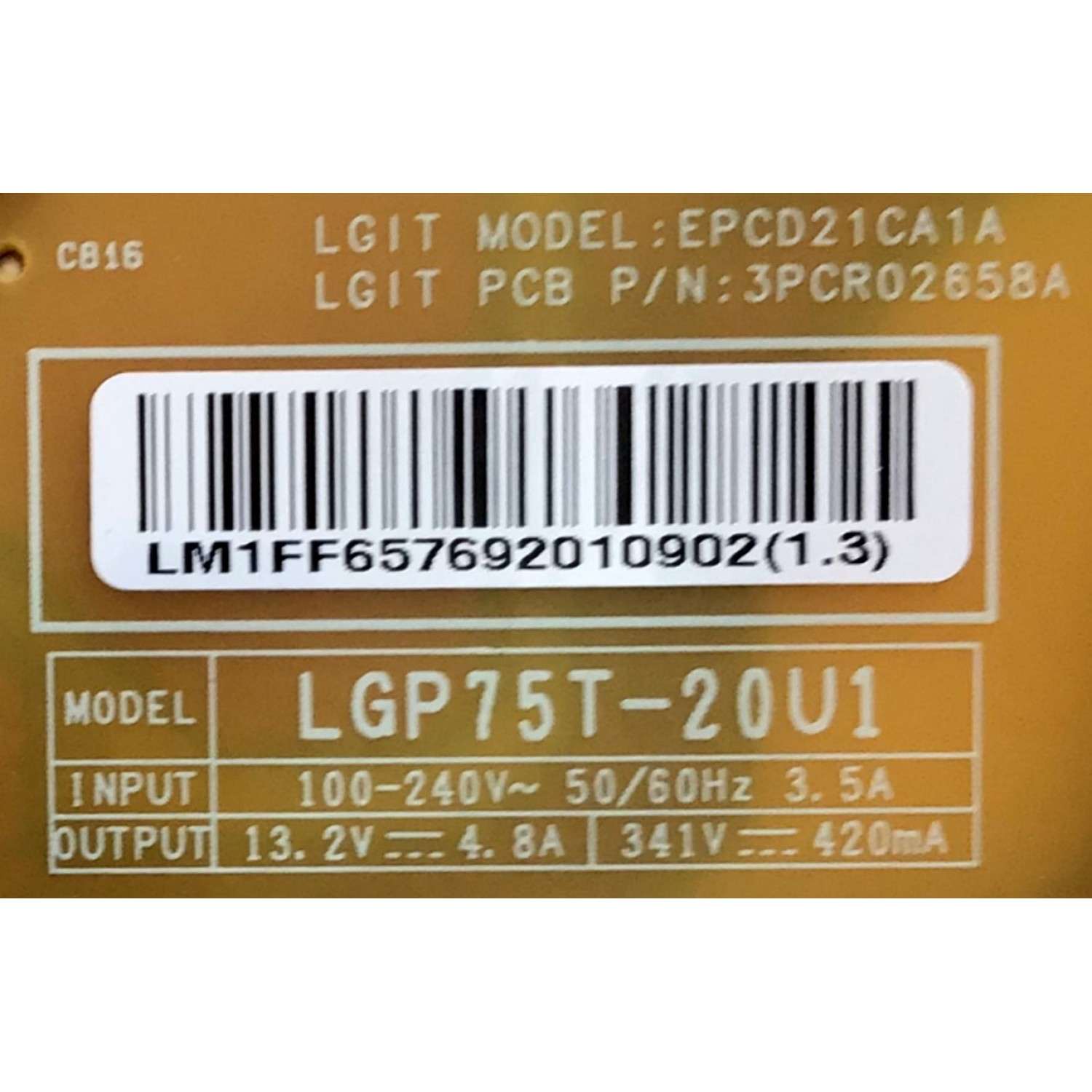KIT DE TARJETAS PARA TV LG / MAIN EBT66628006 / EAX69532504(1.0) / FUENTE EAY65769201 / EAX69063801(1.6) / PANEL NC750DQG-ABGRA / MODELO 75UP7070PUD / 75UP7070PUD.BUSFLKR - Imagen 4